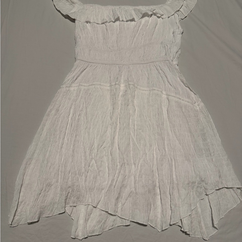 Urban Outfitters White Textured Mini Dress
